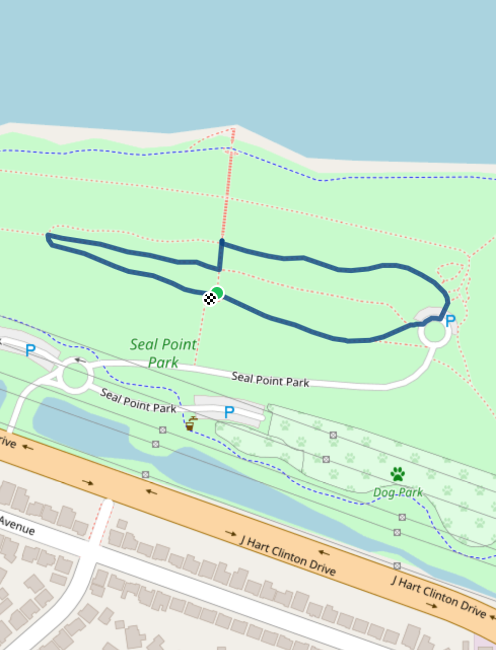 Mapa dětského závodu 800 m - San Francisco| Sokolský běh republiky